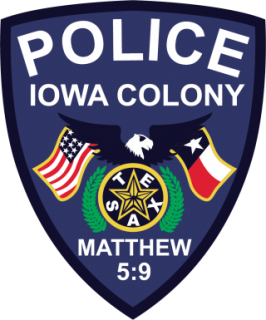 Iowa Colony Police Logo